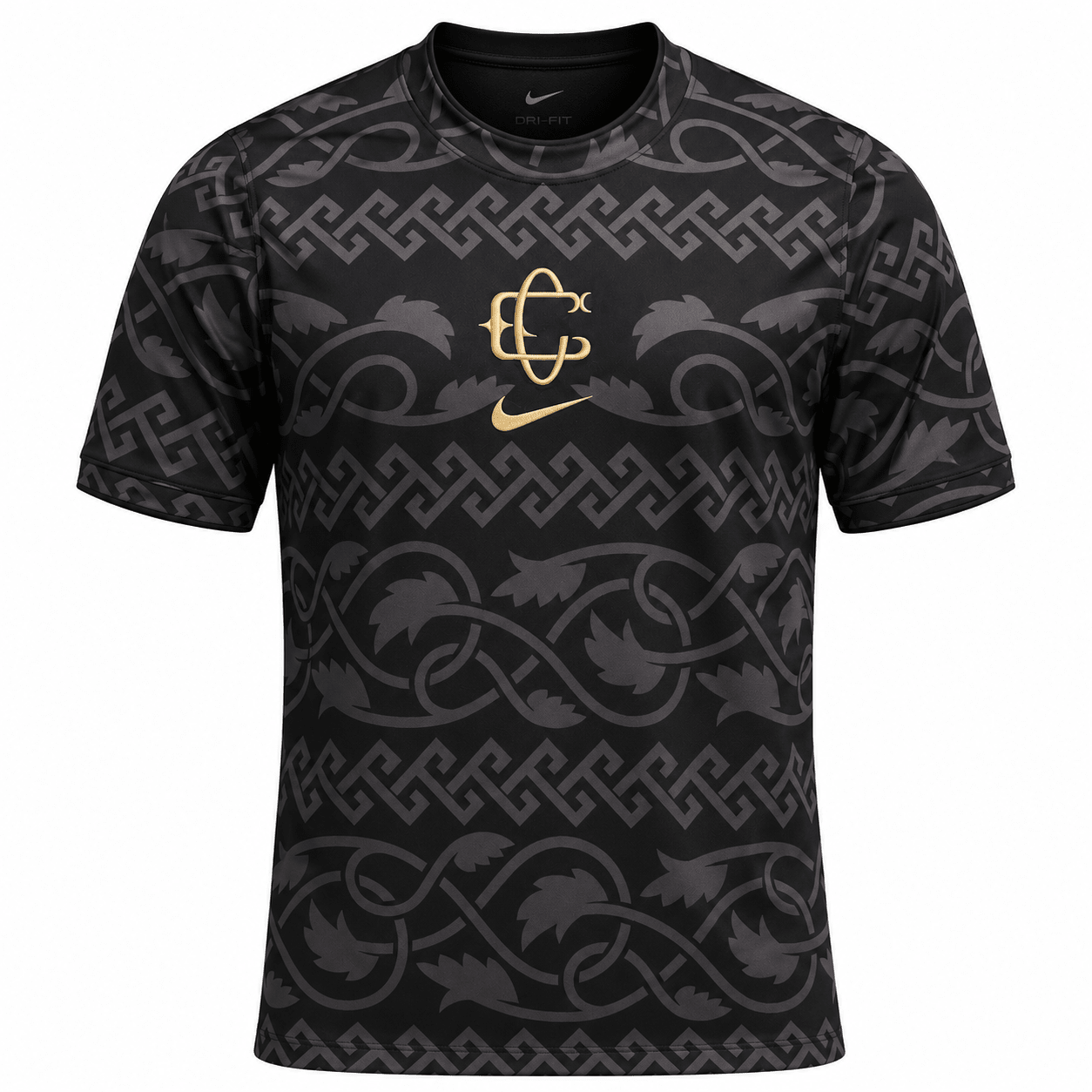 Nike Men's Chivas Third Pre-Match Soccer Jersey (Black/Truly Gold) | SoccerWearhouse