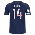 Nike Men's Doue Paris Saint-Germain Authentic Home Jersey 25/26 w/ Champions League Patches (Navy)