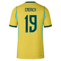 Nike Men's Brazil Endrick Match Authentic Home Jersey 2026 (Yellow/Teal)