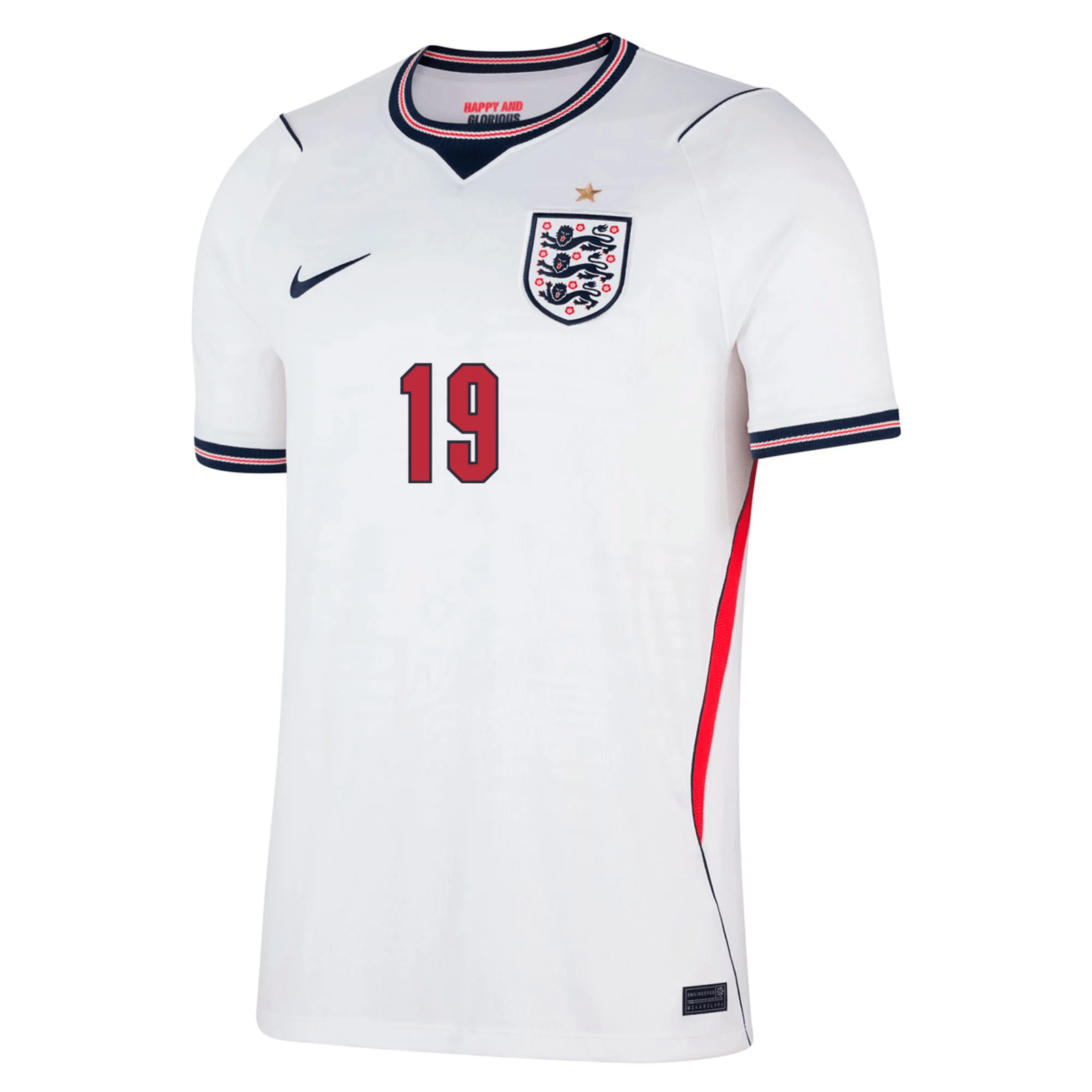 Nike Men's England Eberechi Eze Home Stadium Jersey 2026 (White/Obsidian) | SoccerWearhouse