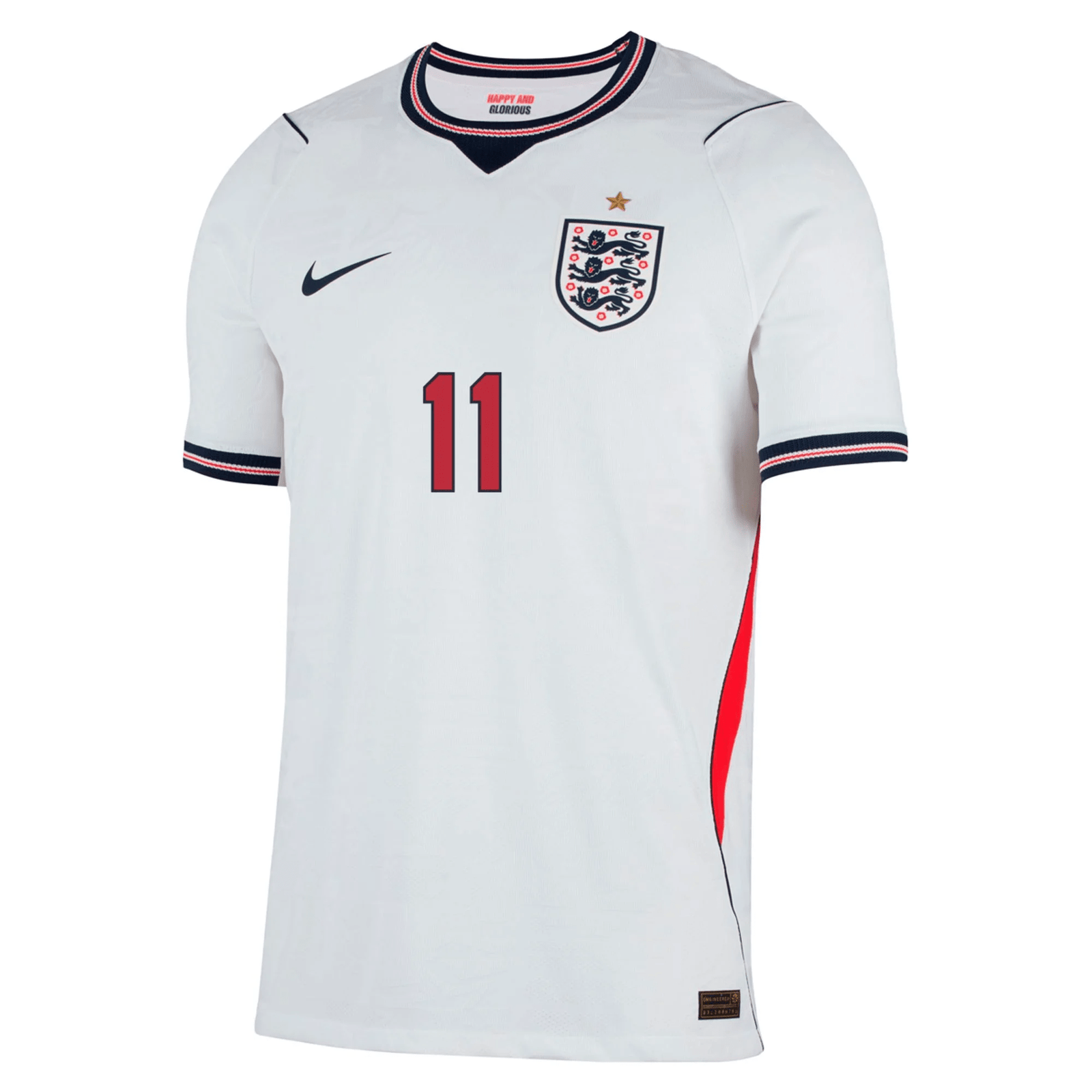Nike Men's England Match Authentic Marcus Rashford Home Jersey 2026 (White) | SoccerWearhouse