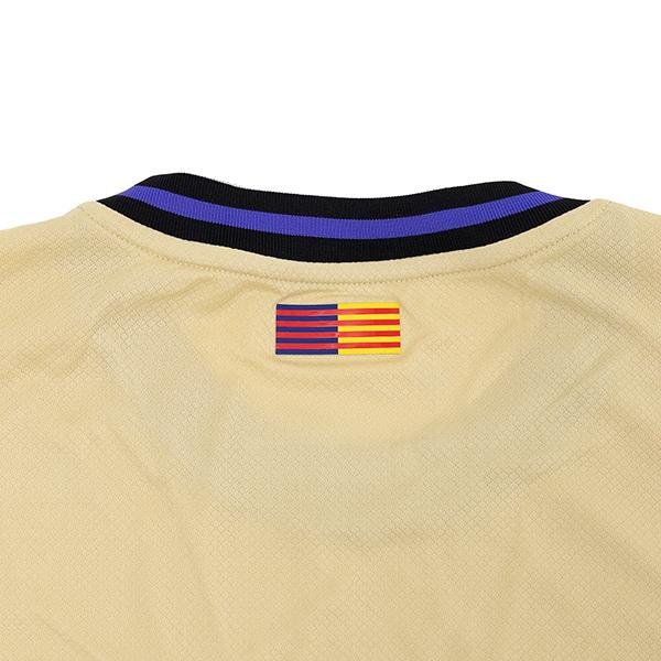 Nike Men's FC Barcelona Away Jersey 25/26 w/ Champions League Patches (Team Gold/Persion Violet/Black) | SoccerWearhouse