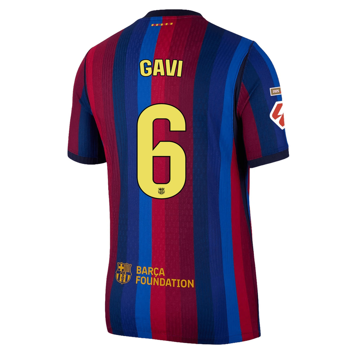 Nike Mens FC Barcelona Match Authentic Pablo Gavira Home Jersey w/ La Liga Patches 26/27 (Deep Garnet/Void Blue) | SoccerWearhouse