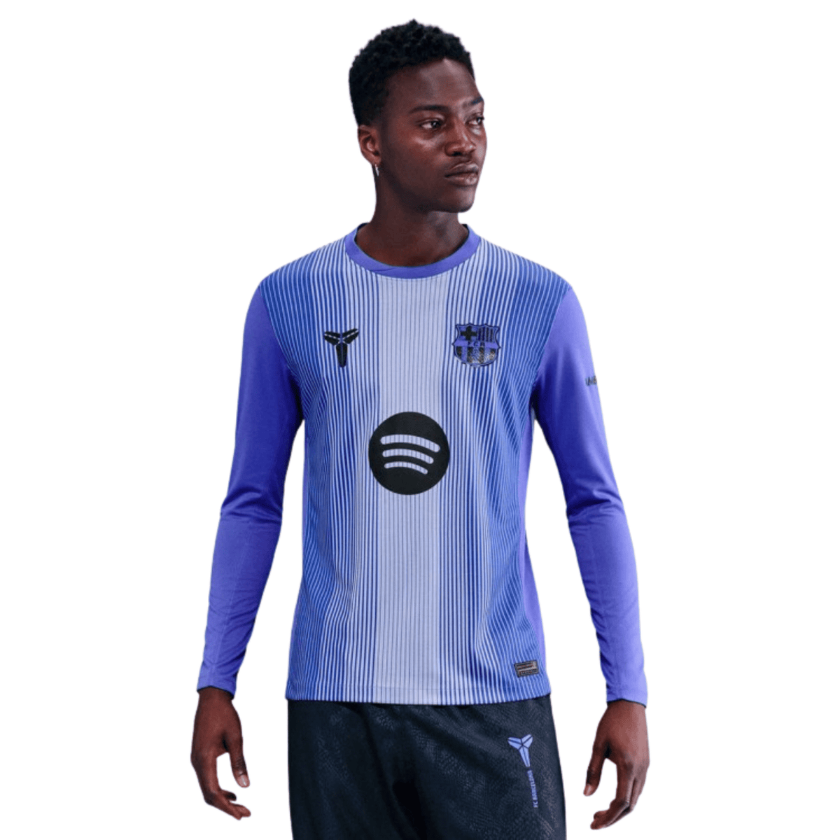 Nike Men's FC Barcelona x Kobe Bryant Goalkeeper Jersey 26/27 (Persian Violet/Black) | SoccerWearhouse