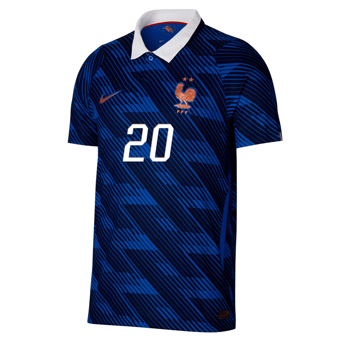Nike Mens France Désiré Doué Match Authentic Home Jersey 2026 (Game Royal/Metallic Gold) | SoccerWearhouse