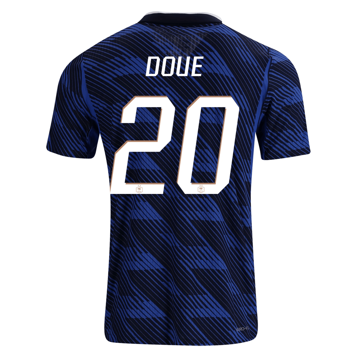 Nike Mens France Désiré Doué Match Authentic Home Jersey 2026 (Game Royal/Metallic Gold) | SoccerWearhouse