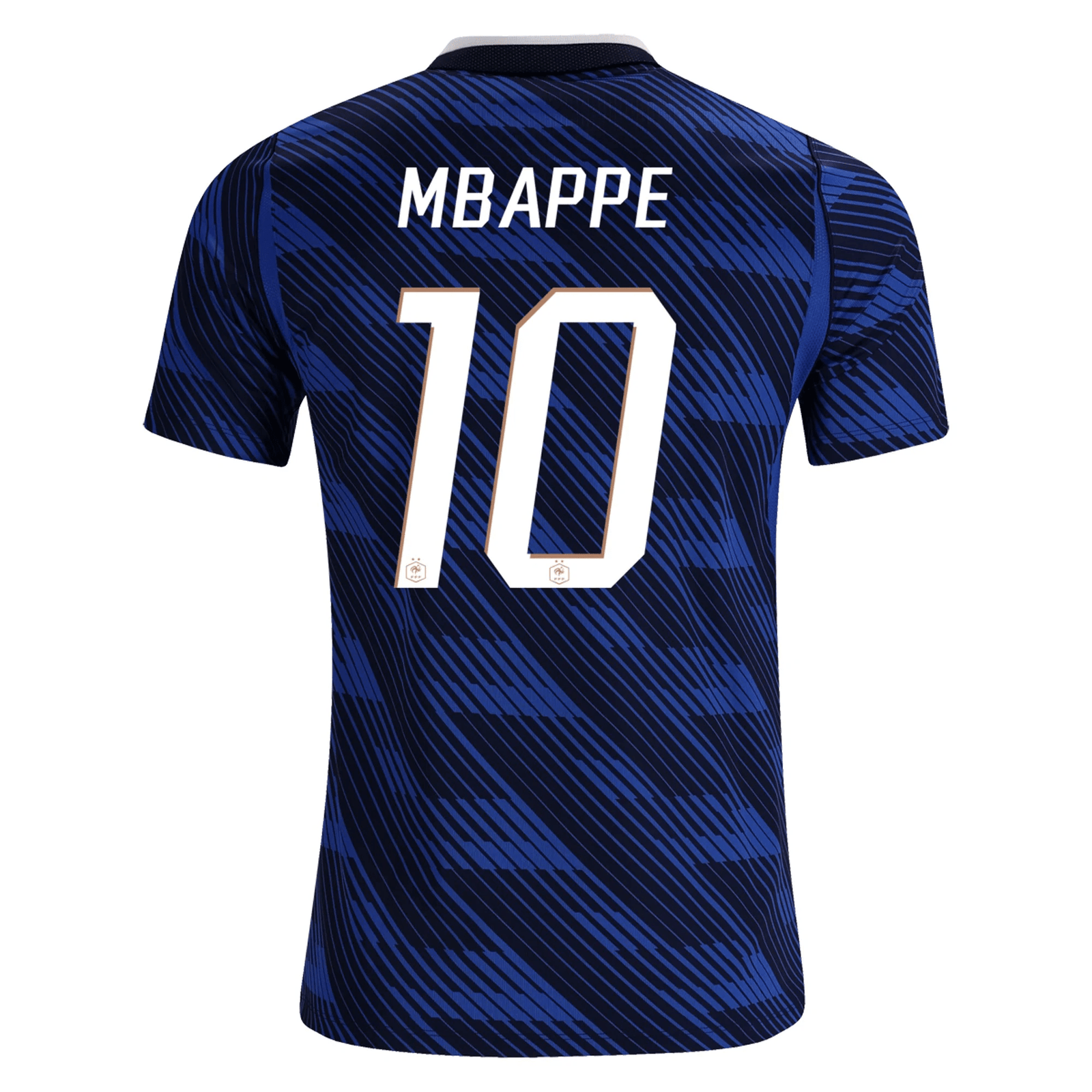Nike Men's France Kylian Mbappe Home Stadium Jersey 2026 (Game Royal/Metallic Copper) | SoccerWearhouse