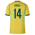 Nike Men's Brazil Gabriel Match Authentic Home Jersey 2026 (Yellow/Teal)