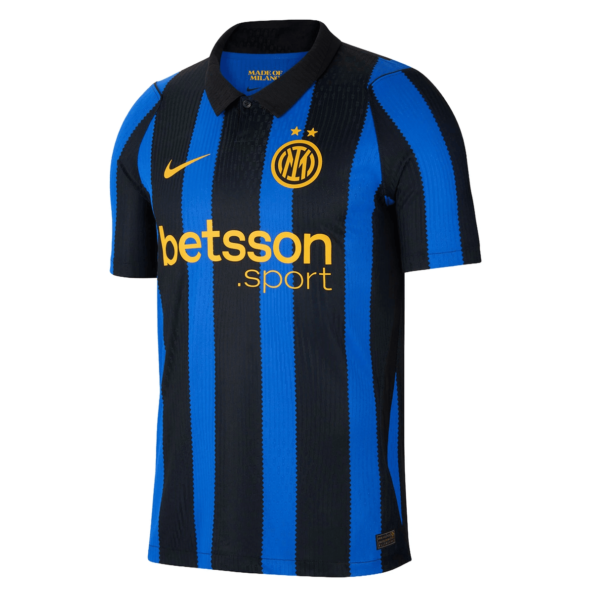 Nike Mens Inter Milan Match Authentic Home Jersey 26/27 (Blue/Black/Gold) | SoccerWearhouse