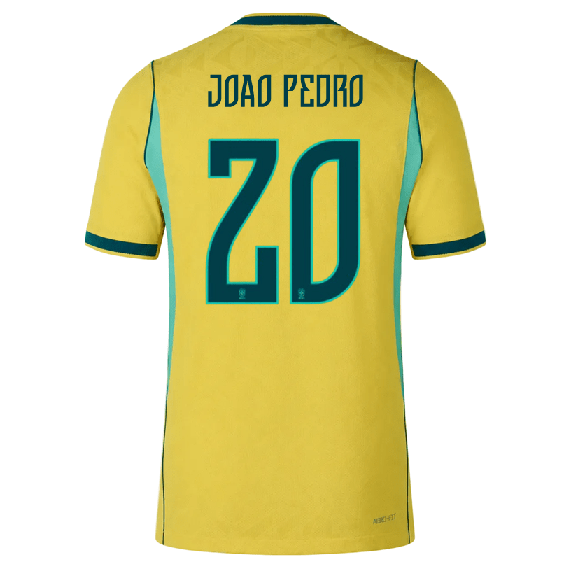 Nike Men's Joao Pedro Match Authentic Home Jersey 2026 (Yellow/Teal) | SoccerWearhouse