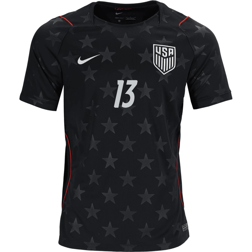 Nike Mens United States Tim Ream Away Stadium Jersey 2026 (Dark Obsidian/Pure Platinum)