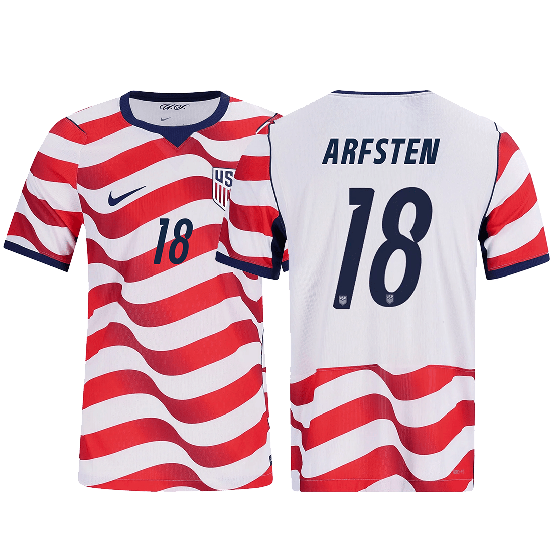 Nike Mens Max Arfsten United States Match Authentic Home Jersey 2026 (Sail/Midnight Navy) | SoccerWearhouse