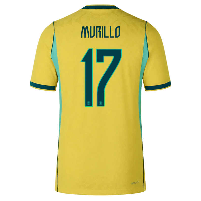 Nike Men's Murillo Match Authentic Home Jersey 2026 (Yellow/Teal) | SoccerWearhouse