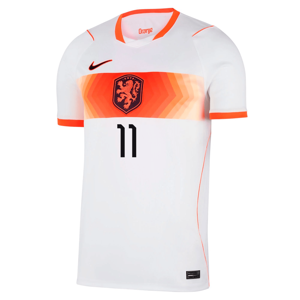 Nike Mens Netherlands Cody Gakpo Away Jersey 2026 (White/Hyper Crimson) | SoccerWearhouse