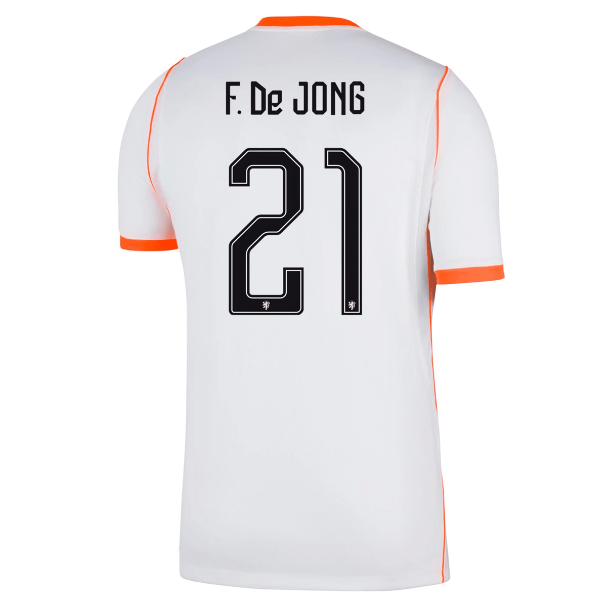 Nike Mens Netherlands Frenkie De Jong Away Jersey 2026 (White/Hyper Crimson) | SoccerWearhouse