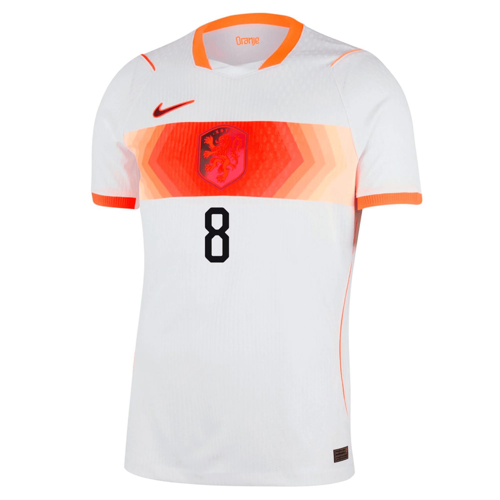 Nike Mens Netherlands Ryan Gravenberch Match Authentic Away Jersey 2026 (White/Hyper Crimson) | SoccerWearhouse