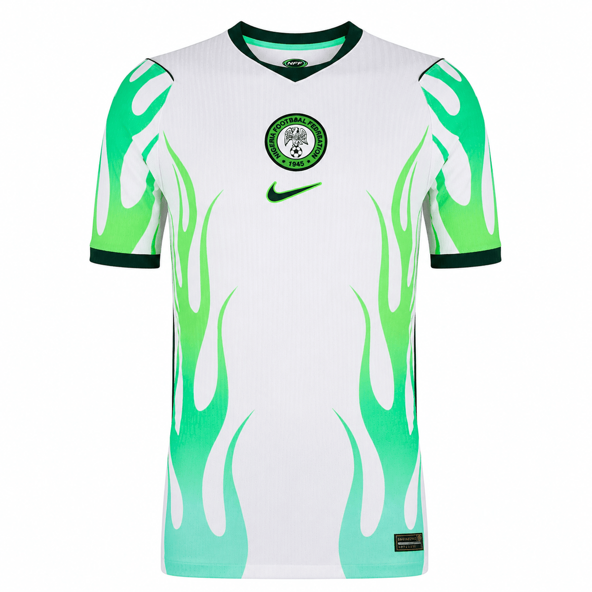 Nike Mens Nigeria Match Authentic Away Jersey 2026 (White/Green) | SoccerWearhouse