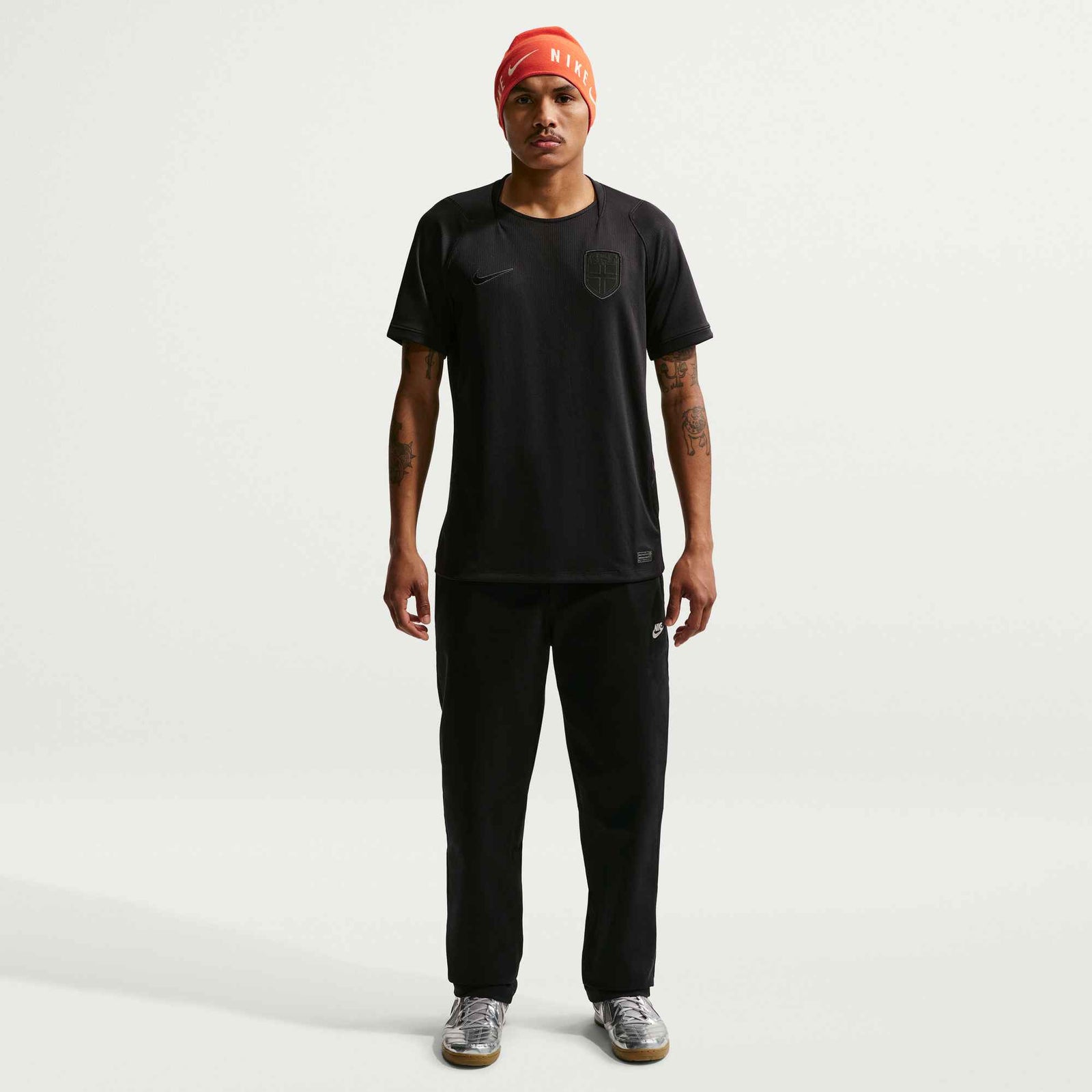Nike Men's Norway 2026 Away Stadium Jersey (Black/Black) | SoccerWearhouse
