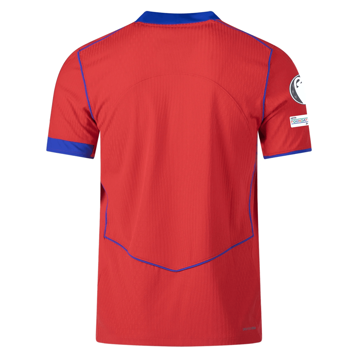 Nike Men's Paris Saint - Germain Authentic Third Jersey w/ Champions League Patches 25/26 (Sport Red/Hyper Royal) | SoccerWearhouse