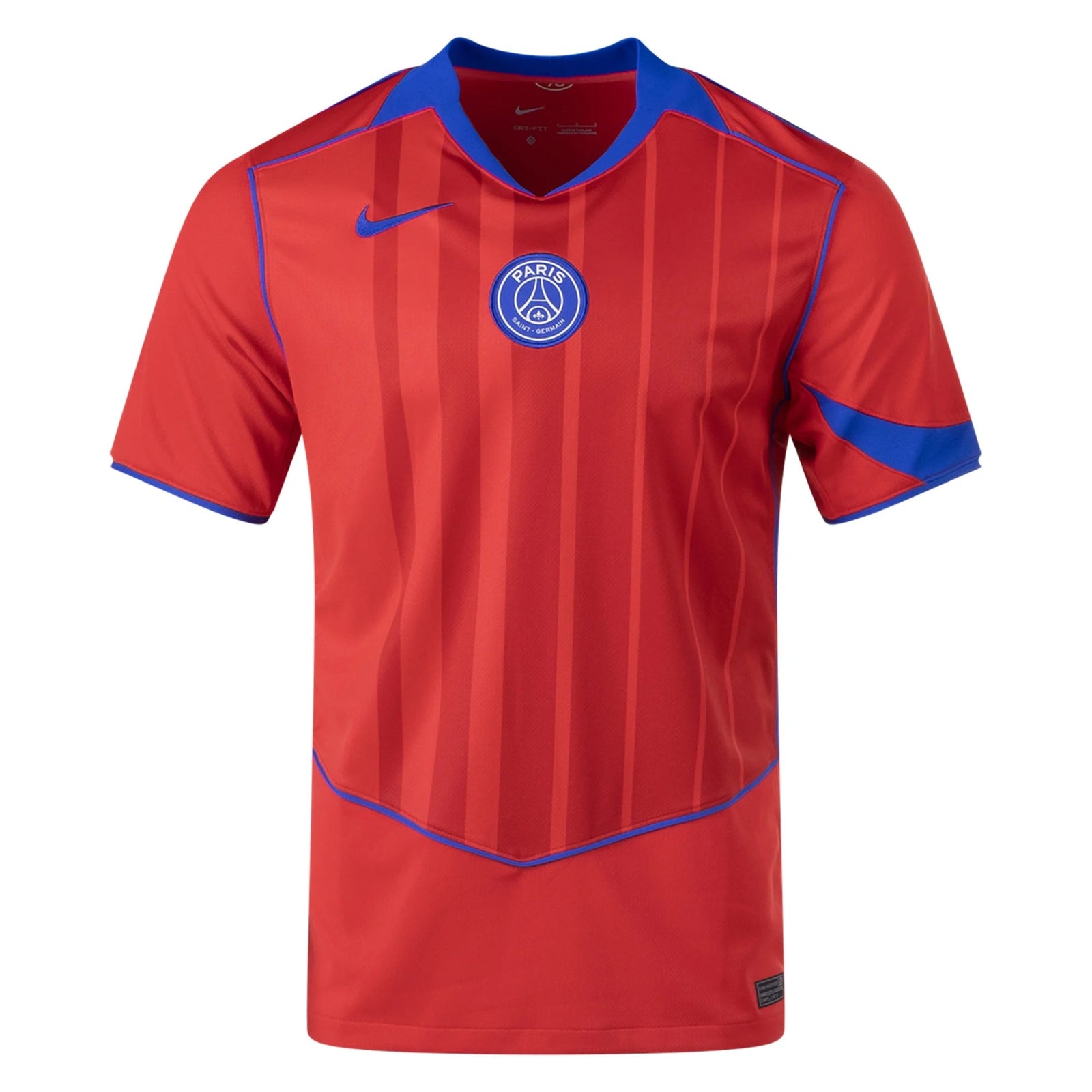 Nike Men's Paris Saint - Germain T90 Third Jersey 25/26 (Sport Red/Hyper Royal) | SoccerWearhouse