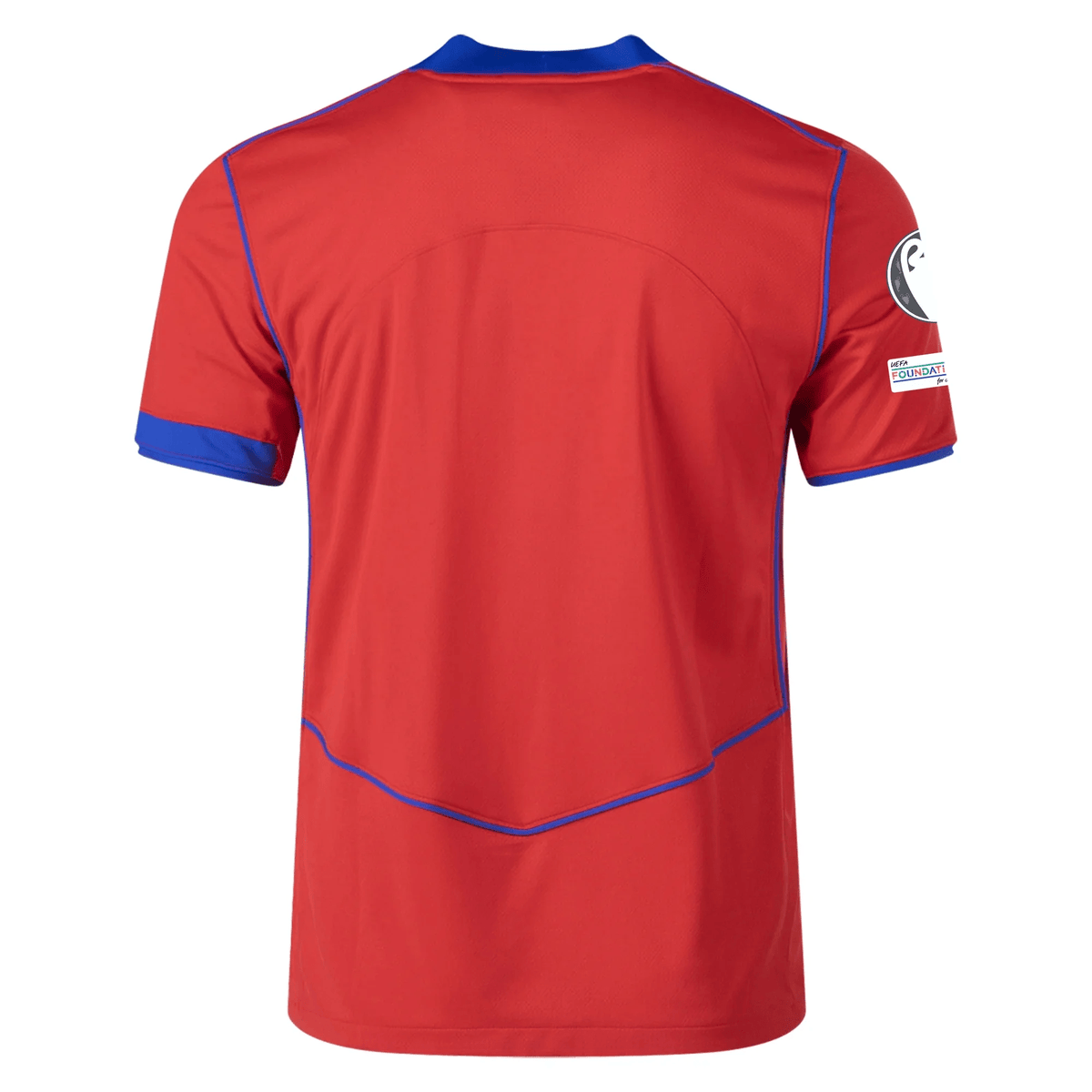 Nike Men's Paris Saint - Germain T90 Third Jersey w/ Champions League Patches 25/26 (Sport Red/Hyper Royal) | SoccerWearhouse