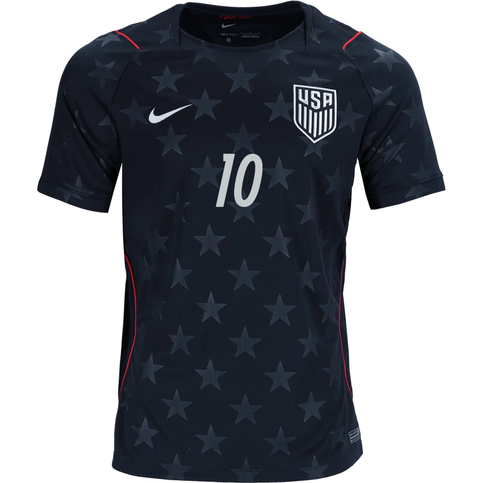 Nike Mens Pulisic United States Away Stadium Jersey 2026 (Dark Obsidian/Pure Platinum) | SoccerWearhouse