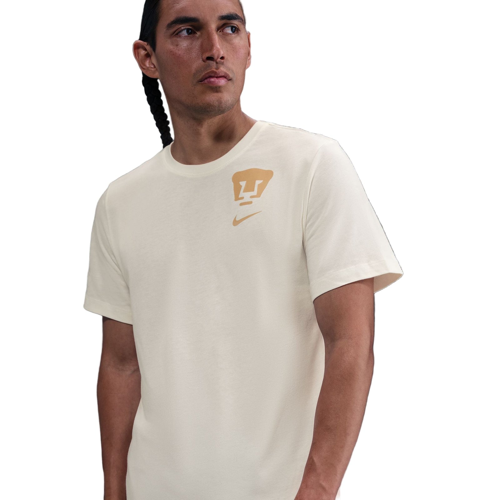 Nike Men's Pumas Crest Logo T-Shirt (Sail Off White) | SoccerWearhouse