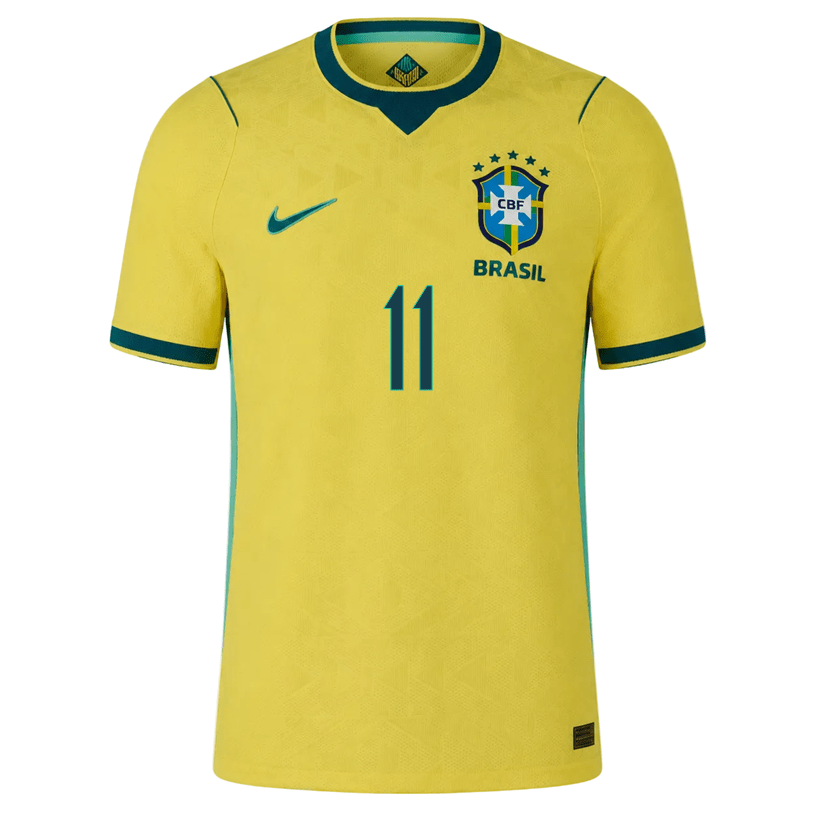 Nike Men's Raphinha Match Authentic Home Jersey 2026 (Yellow/Teal) | SoccerWearhouse