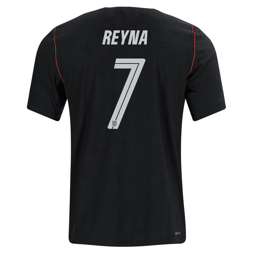Nike Mens Reyna United States Away Stadium Jersey 2026 (Dark Obsidian/Pure Platinum) | SoccerWearhouse
