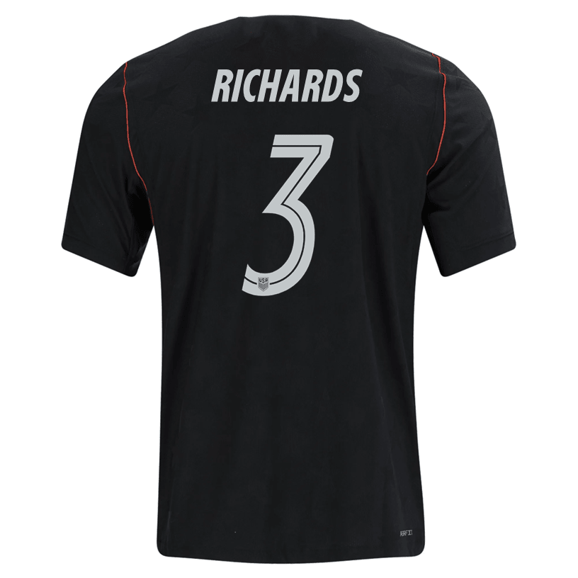 Nike Mens Richards United States Away Stadium Jersey 2026 (Dark Obsidian/Pure Platinum) | SoccerWearhouse