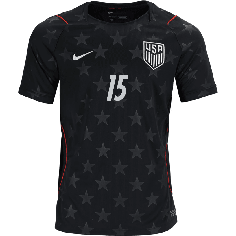 Nike Mens United States Cristian Roldan Away Stadium Jersey 2026 (Dark Obsidian/Pure Platinum)