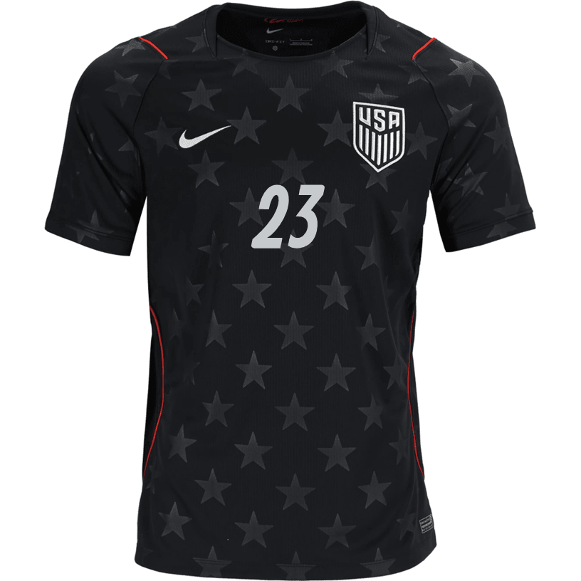 Nike Mens United States Joe Scally Away Stadium Jersey 2026 (Dark Obsidian/Pure Platinum)