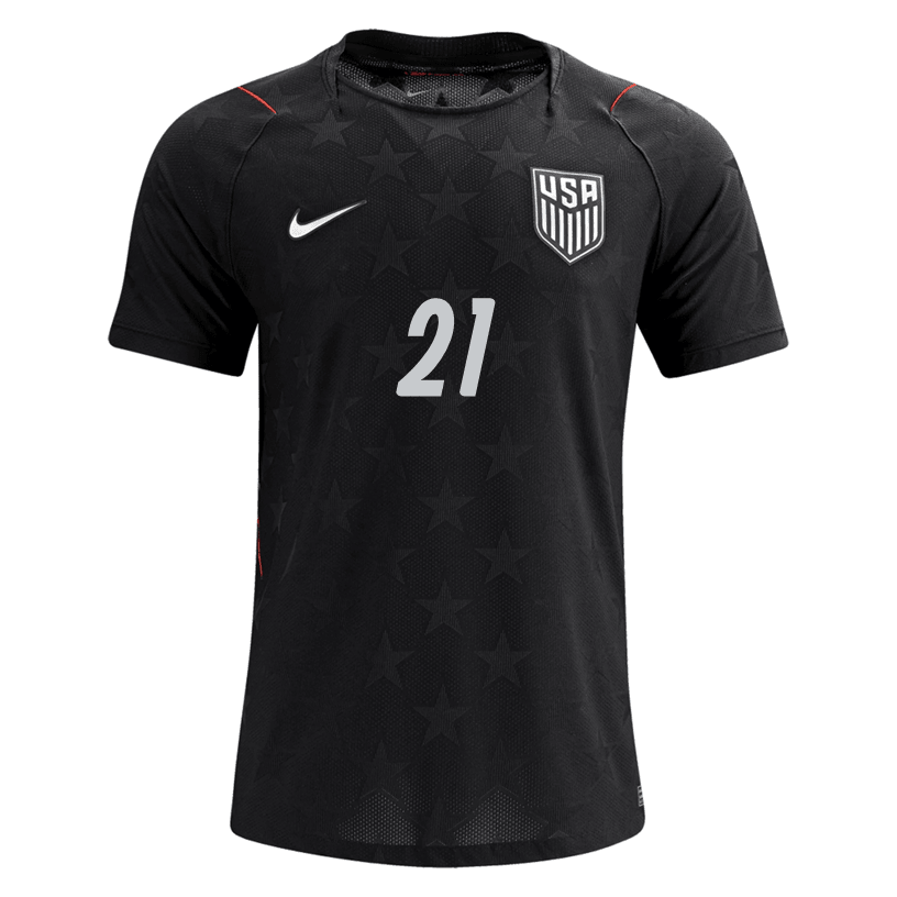 Nike Men's Tessmann United States Match Authentic Away Jersey 2026 (Dark Obsidian/Pure Platinum) | SoccerWearhouse