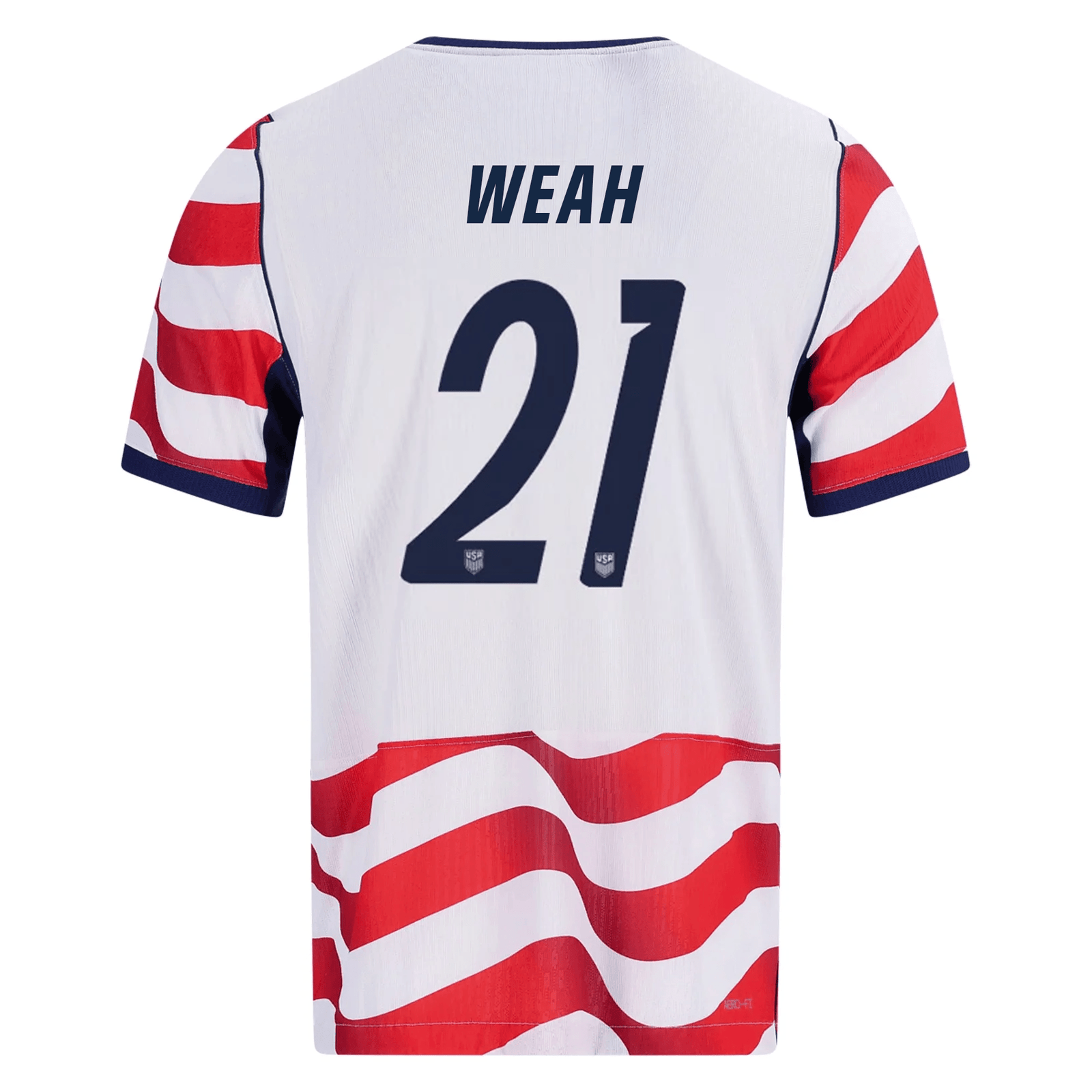 Nike Mens Tim Weah United States Match Authentic Home Jersey 2026 (Sail/Midnight Navy) | SoccerWearhouse