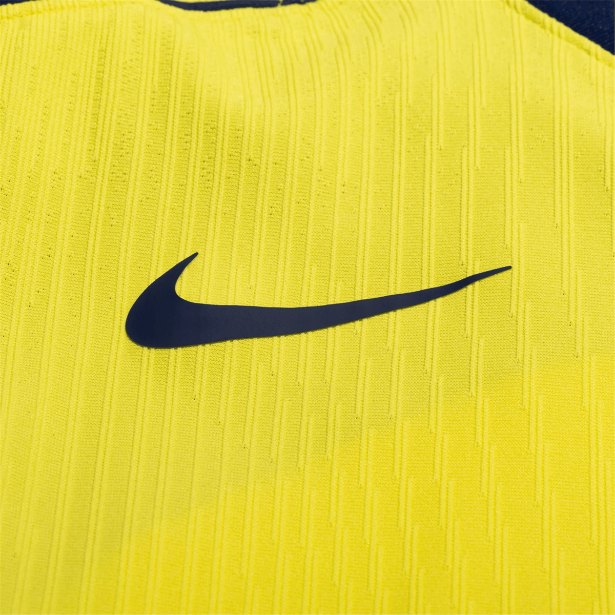 Nike Men's Tottenham Authentic James Maddison T90 Third Jersey w/ EPL + No Room For Racism 25/26 (Dynamic Yellow/Blue Void) | SoccerWearhouse