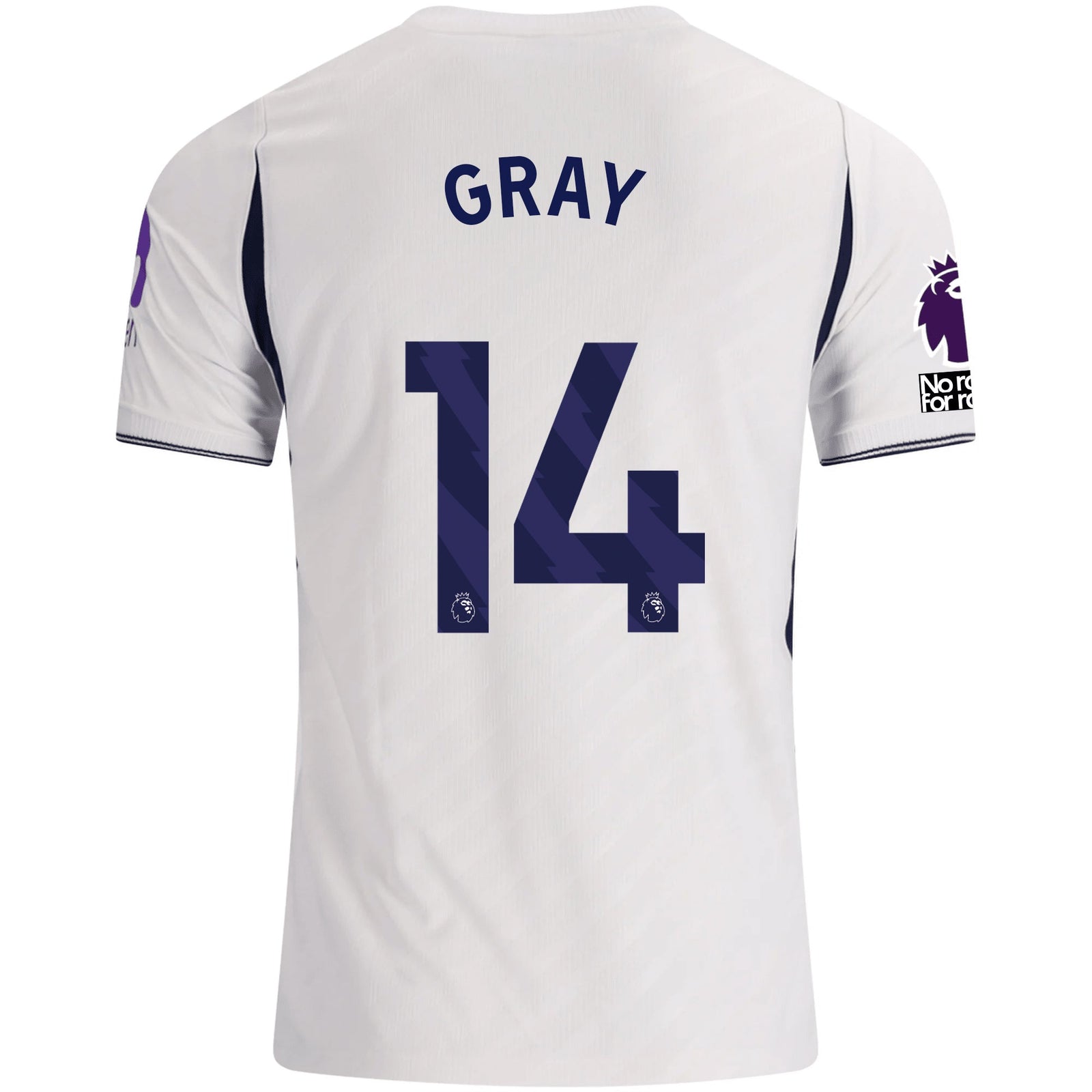 Nike Mens Tottenham Hotspur Archie Gray Home Jersey w/ EPL + No Room For Racism 26/27 (White) | SoccerWearhouse