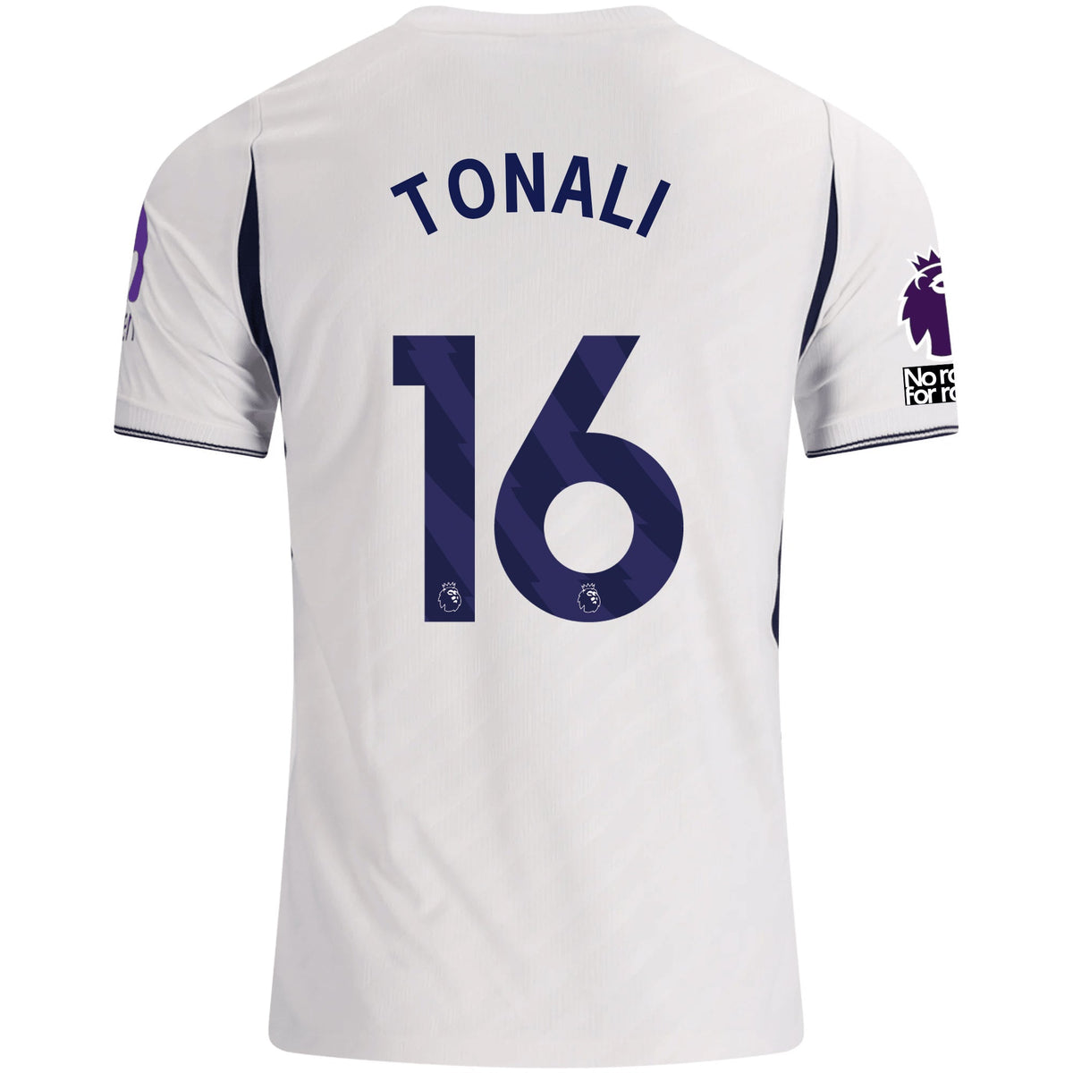Nike Mens Tottenham Hotspur Sandro Tonali Home Jersey w/ EPL + No Room For Racism 26/27 (White) | SoccerWearhouse