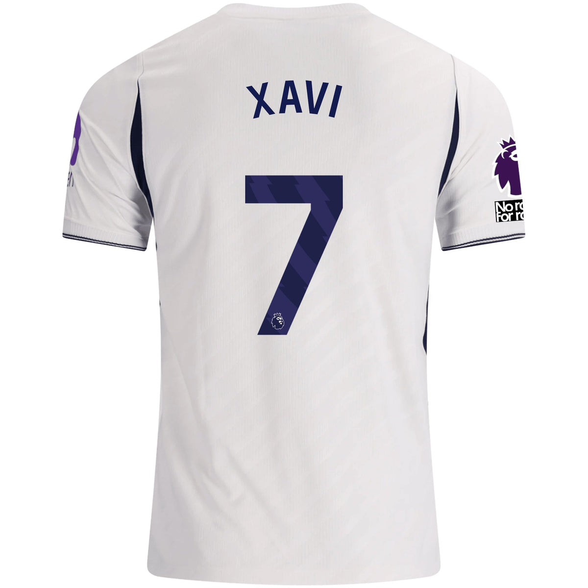Nike Mens Tottenham Hotspur Xavi Simons Home Jersey w/ EPL + No Room For Racism 26/27 (White) | SoccerWearhouse