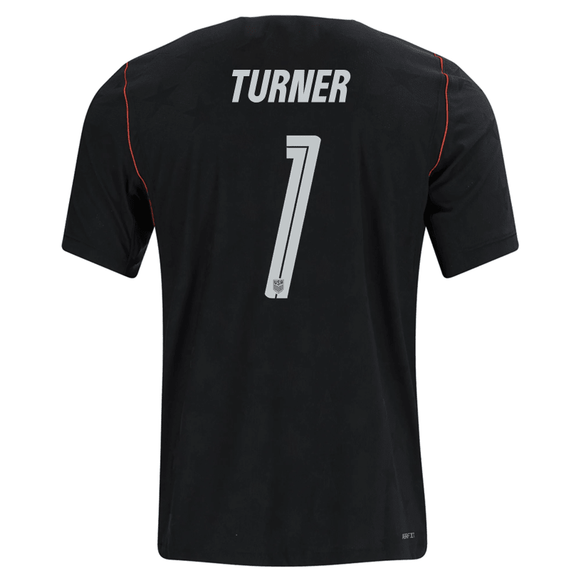 Nike Mens Turner United States Away Stadium Jersey 2026 (Dark Obsidian/Pure Platinum) | SoccerWearhouse