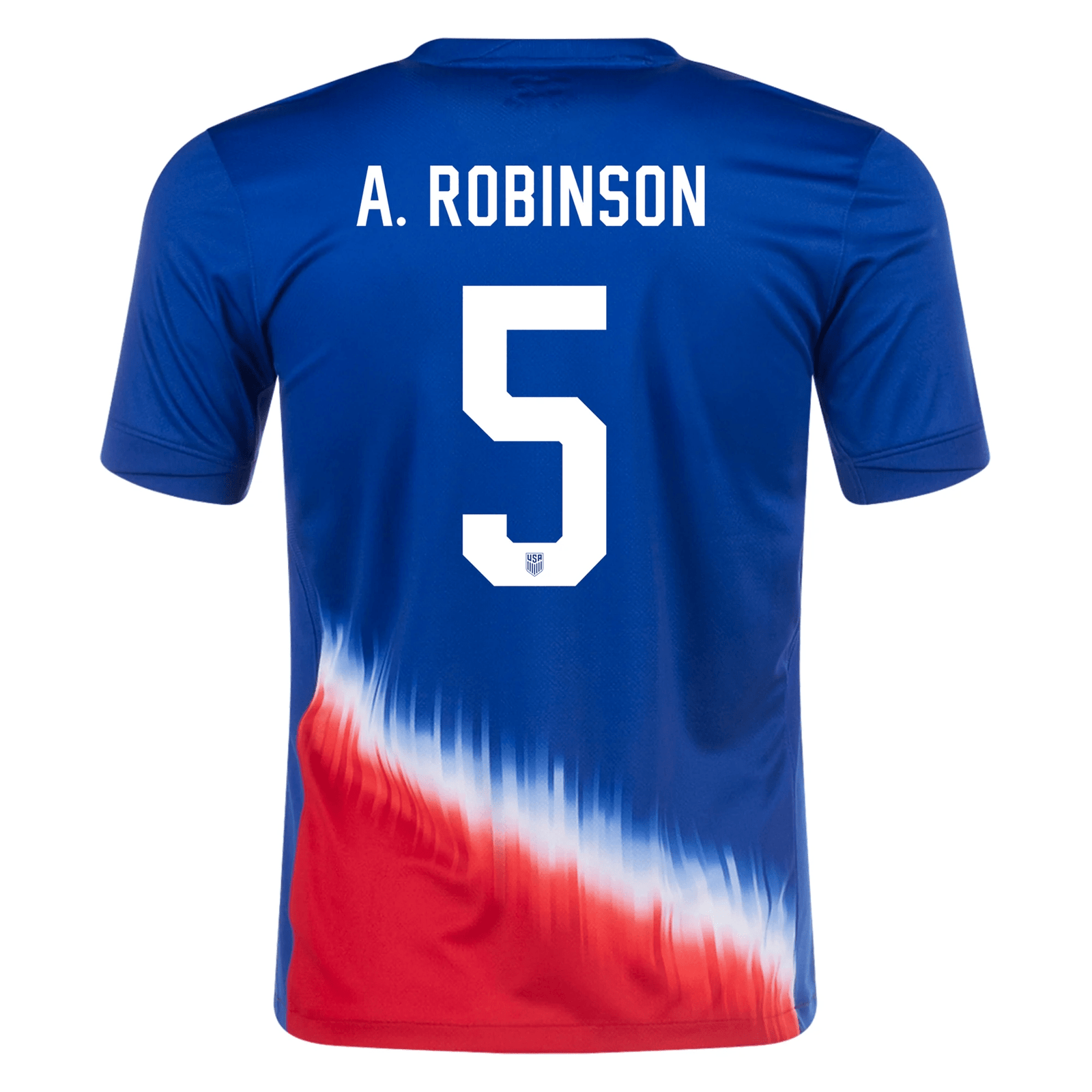 Nike Mens United States Antonee Robinson Away Jersey 24/25 (Old Royal/Sport Red) | SoccerWearhouse