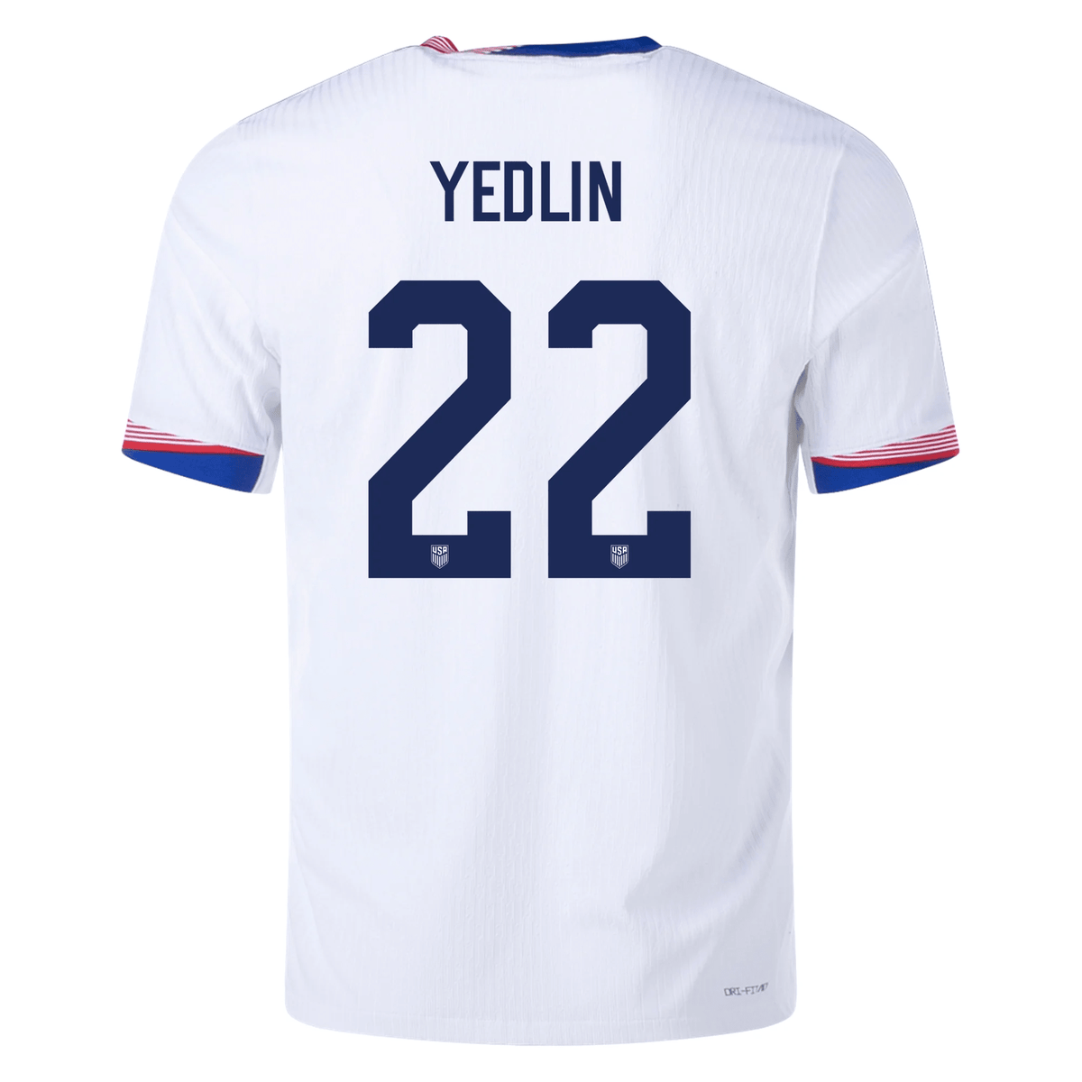 Nike Mens United States Authentic DeAndre Yedlin Match Home Jersey 24/25 (White/Obsidian) | SoccerWearhouse