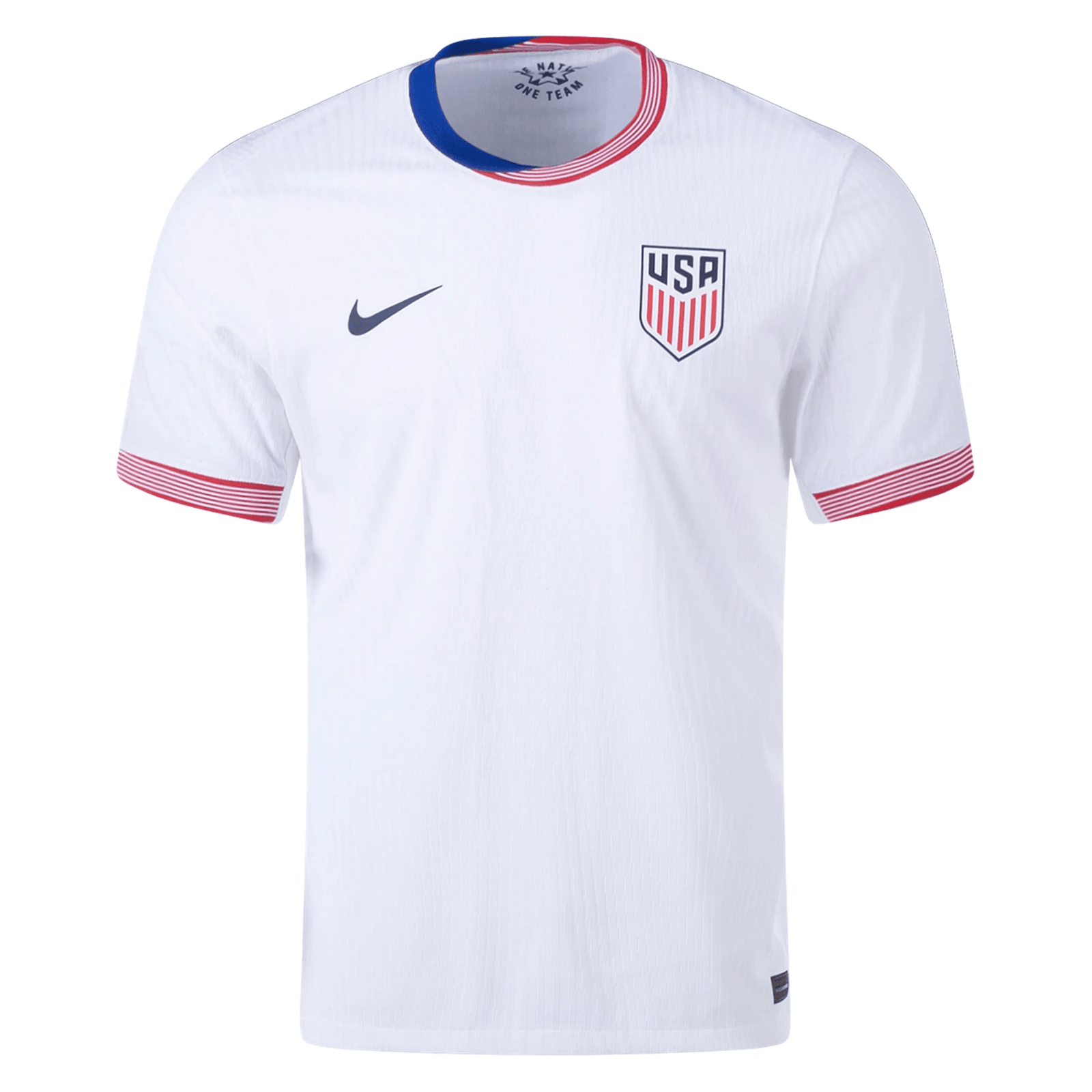 Nike Mens United States Authentic Match Home Jersey 24/25 (White/Obsidian) | SoccerWearhouse