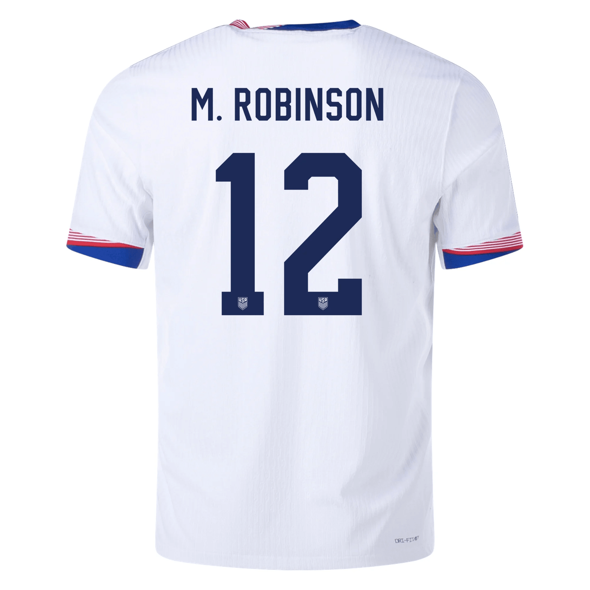 Nike Mens United States Authentic Miles Robsinson Match Home Jersey 24/25 (White/Obsidian) | SoccerWearhouse