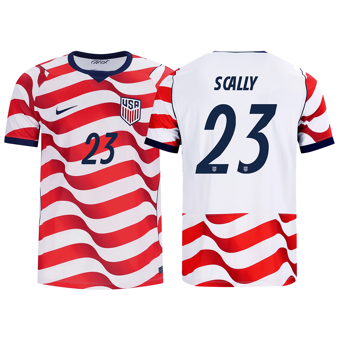 Nike Mens United States Joe Scally Stadium Home Jersey 2026 (Sail/Midnight Navy) | SoccerWearhouse