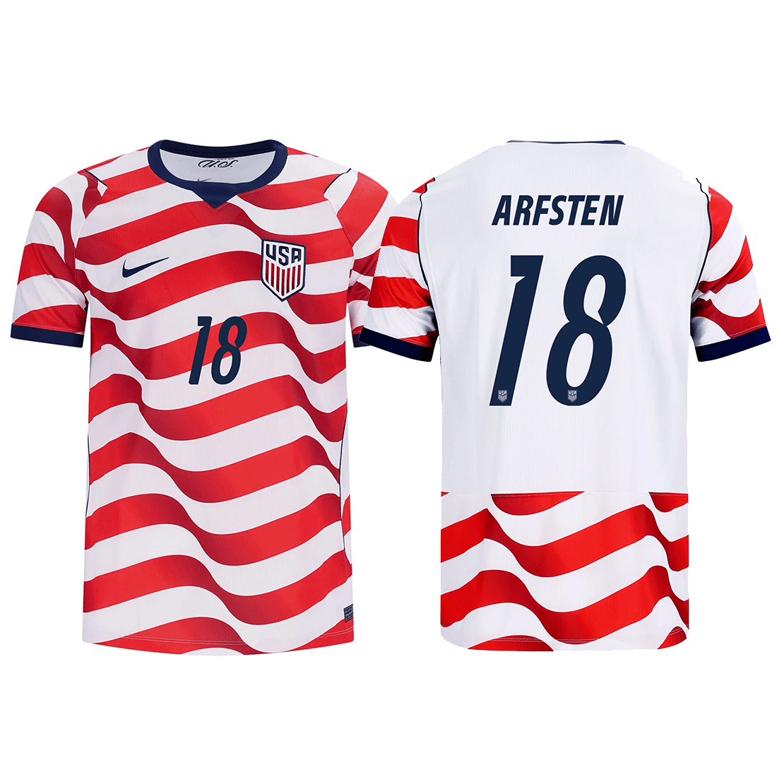 Nike Mens United States Max Arfsten Stadium Home Jersey 2026 (Sail/Midnight Navy) | SoccerWearhouse