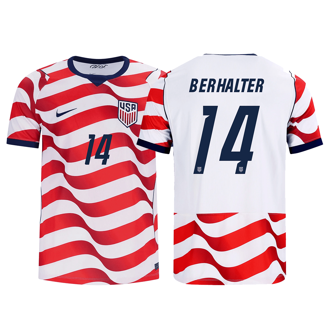 Nike Mens United States Sebastian Berhalter Stadium Home Jersey 2026 (Sail/Midnight Navy) | SoccerWearhouse
