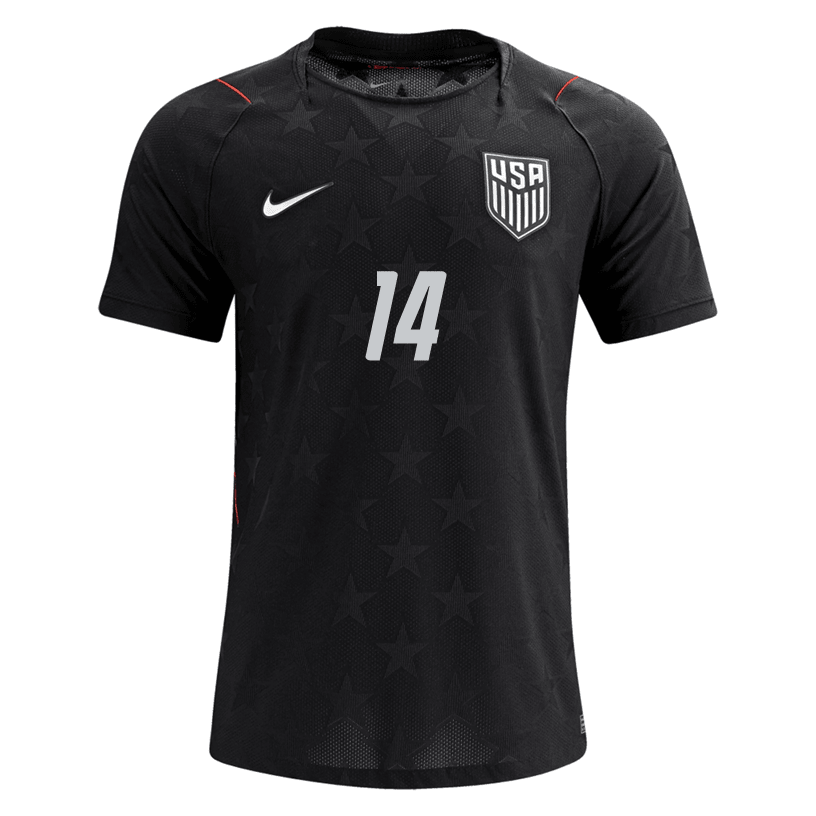 Nike Men's Weah United States Match Authentic Away Jersey 2026 (Dark Obsidian/Pure Platinum) | SoccerWearhouse