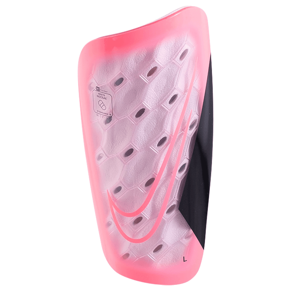 Nike Mercurial Lite Shin Guard (Sunset Pulse/Black) | SoccerWearhouse