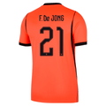 Nike Netherlands Frenkie De Jong Home Jersey 2026 (Hyper Crimson/Black)