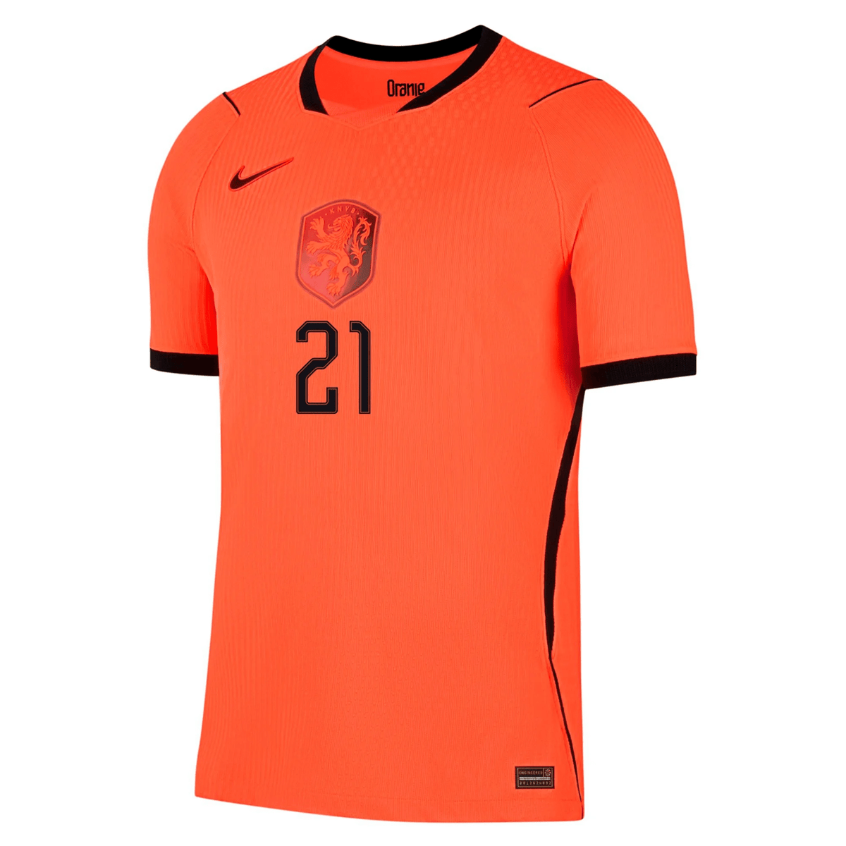 Nike Netherlands Frenkie De Jong Match Authentic Home Jersey 2026 (Hyper Crimson/Black) | SoccerWearhouse